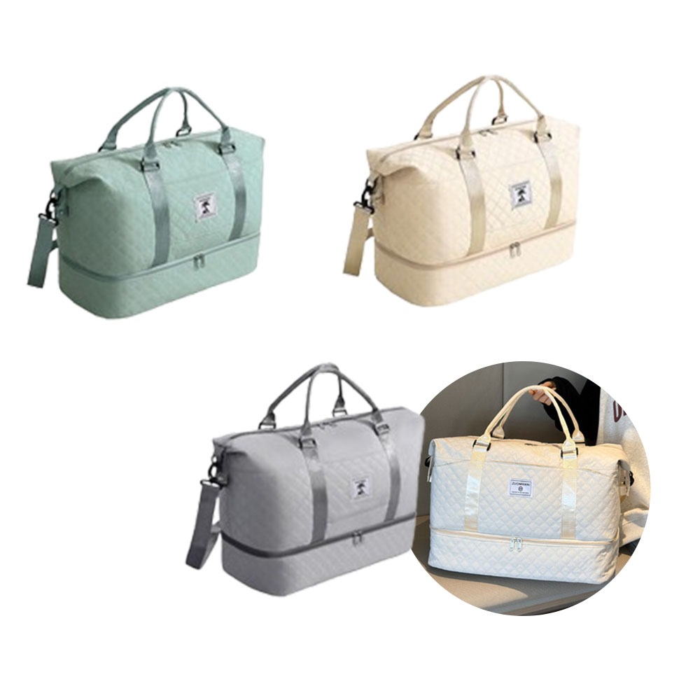 【好拾選物】大容量旅行收納包｜分層旅行包｜拉桿行李袋-細節圖2