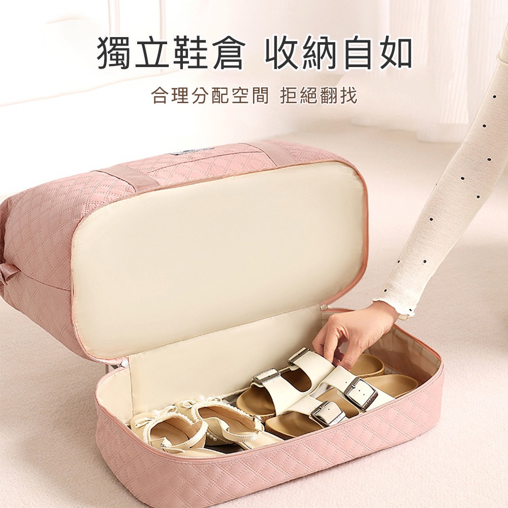 【好拾選物】大容量旅行收納包｜分層旅行包｜拉桿行李袋-細節圖3