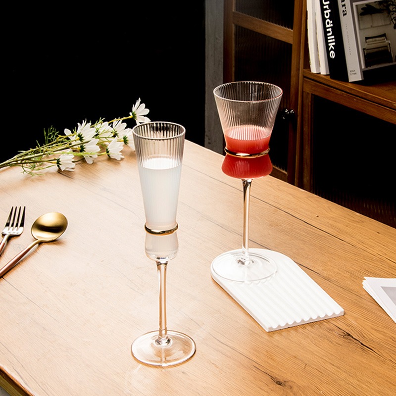 日本FOREVER金邊水晶玻璃高腳酒杯｜雞尾酒杯/香檳杯/馬丁尼杯/紅酒杯/威士忌杯-細節圖2