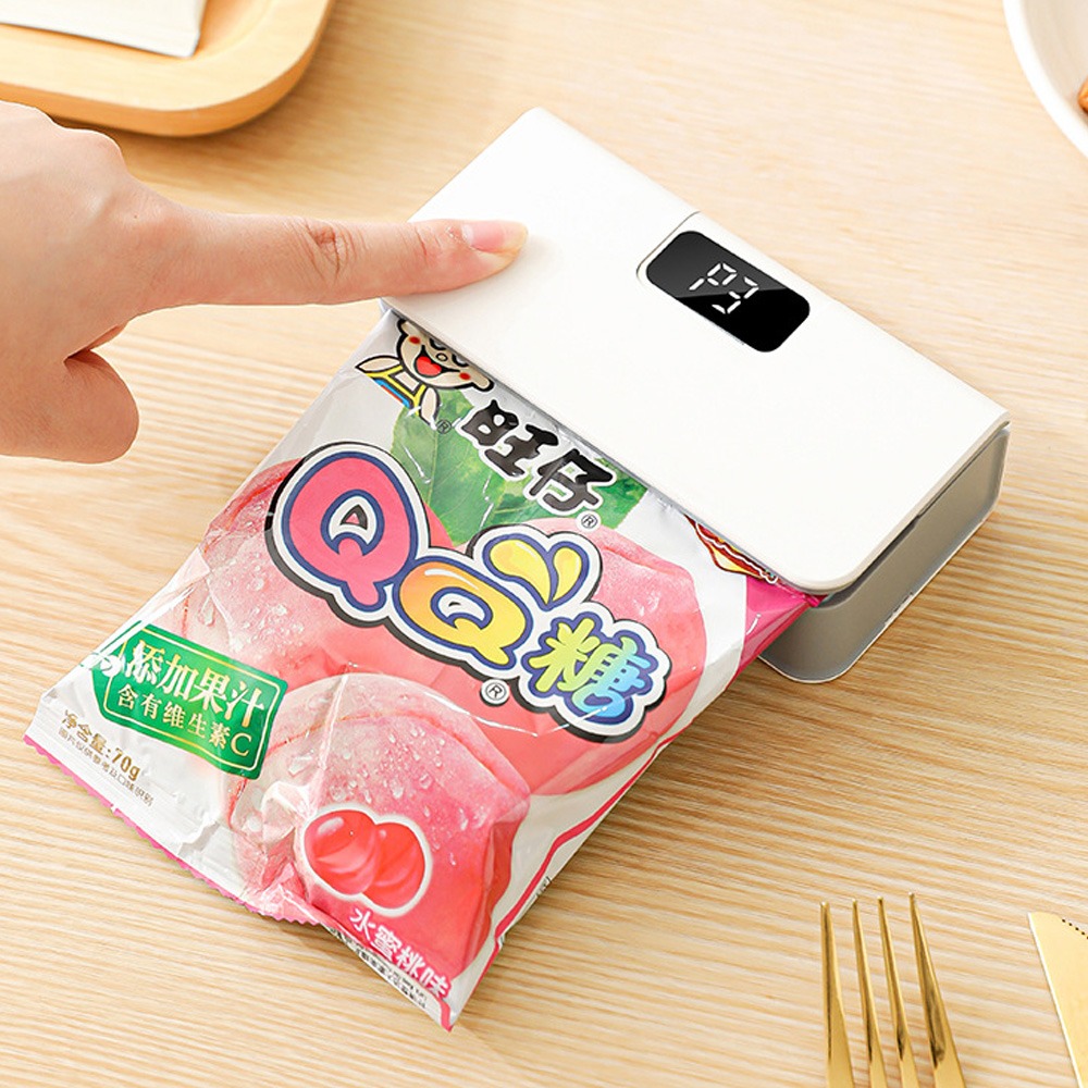 【好拾選物】USB充電式封口機｜迷你封口夾｜手壓封口器｜零食保鮮封口神器-細節圖3