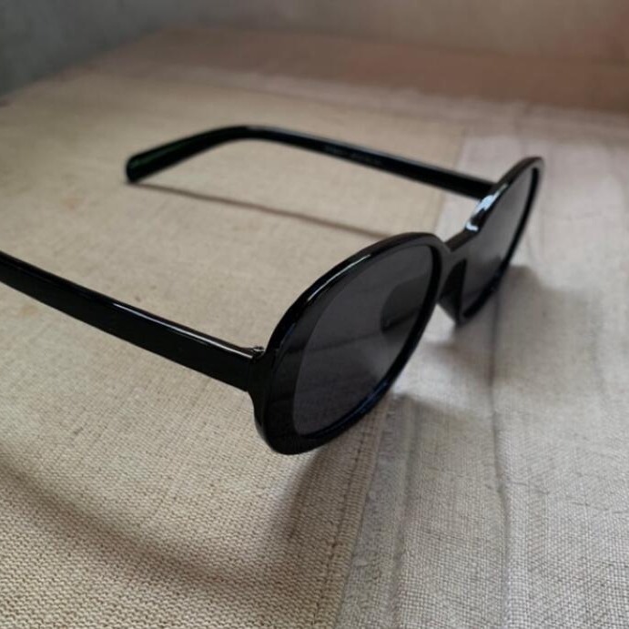 現貨 自留款 復古橢圓墨鏡-細節圖2