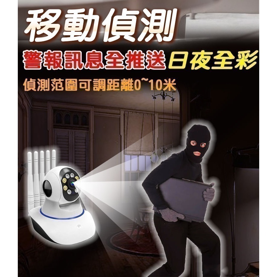 送五米線 有看頭300W無線雙頻攝影機【1296P超廣角 360度旋轉追蹤】Yoosee有看頭WIFI6雙頻監視器-細節圖6