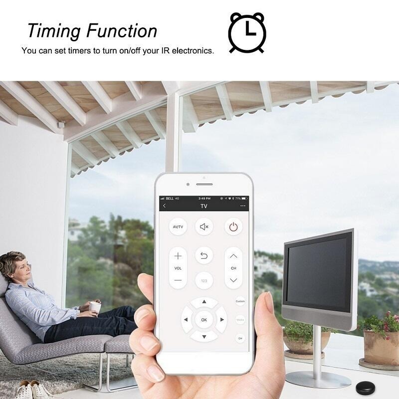 冷氣省電無須改裝 APP智能學習遙控器 IOT 小圓黑豆【適用台灣99%家電紅外線遙控器】 TUYA手機定時預約遙控-細節圖8