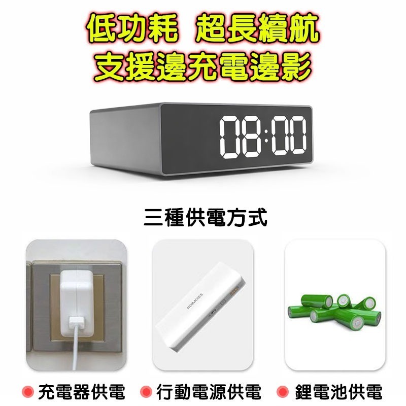 超廣角LED時鐘造型攝影機【超廣角160度&夜視 鋁合金】APP遠程隱藏監視器 LOOKCAM針孔密錄器K98-細節圖6