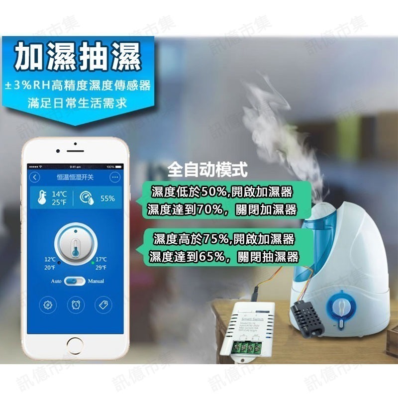 APP遠端溫溼度開關TH16RF【可加溫濕度控制】易微聯 手機無線遠控WIFI定時開關 魚塭馬達 抽水馬達 養殖業用-細節圖6