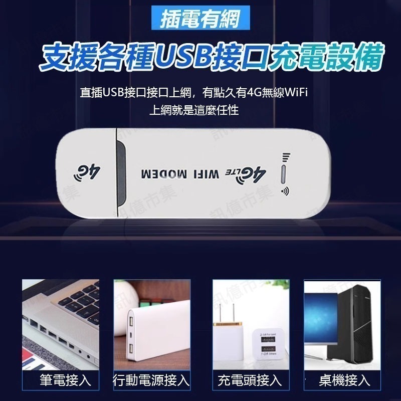 送轉卡 USB 4G WIFI分享器 SIM卡分享器LTE USB無線行動網卡路由器-細節圖2