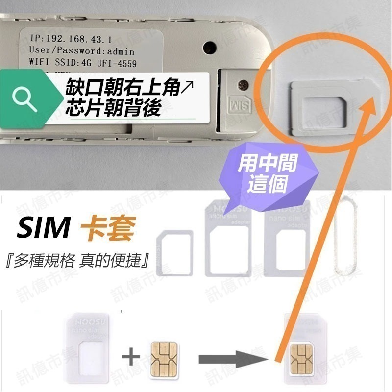 送轉卡 USB 4G WIFI分享器 SIM卡分享器LTE USB無線行動網卡路由器-細節圖6