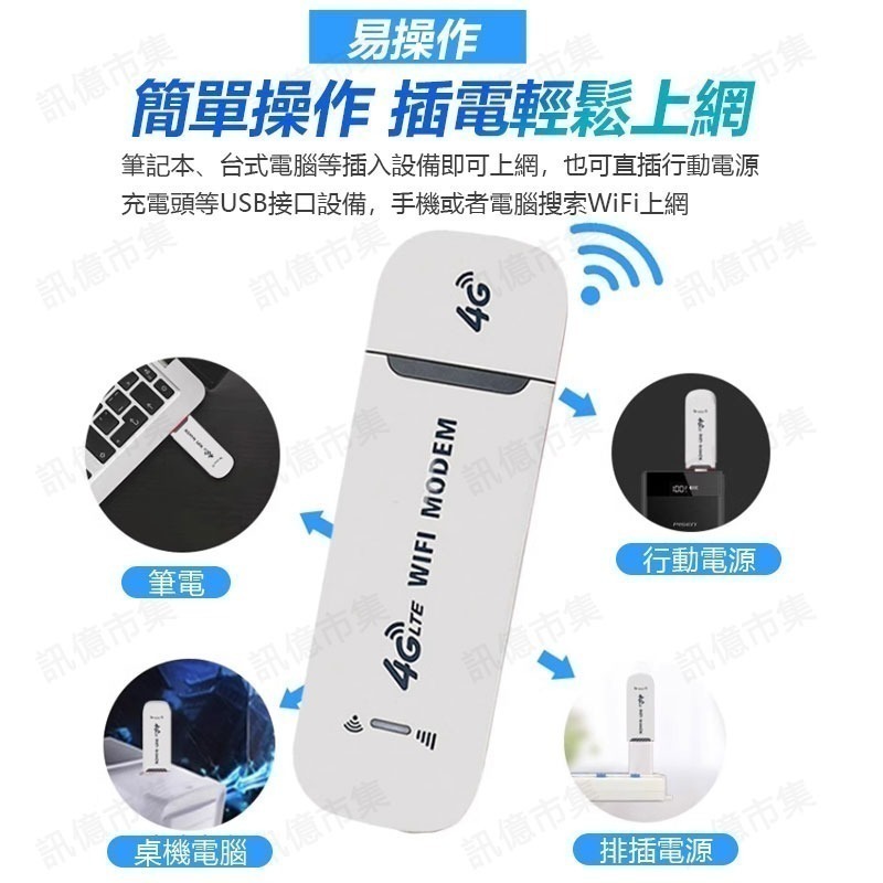 送轉卡 USB 4G WIFI分享器 SIM卡分享器LTE USB無線行動網卡路由器-細節圖8