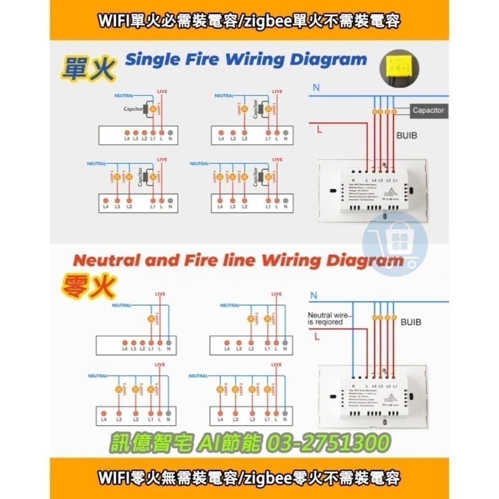 台灣保固 Tuya智能生活 APP遠端燈切【118台灣版 單火零火兩用 電燈切】手機APP聲控智慧照明 RF三用遙控-細節圖9