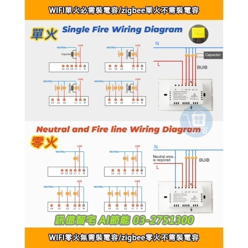 台灣保固 Tuya智能生活 APP遠端燈切【118台灣版 單火零火兩用 電燈切】手機APP聲控智慧照明 RF三用遙控-細節圖9
