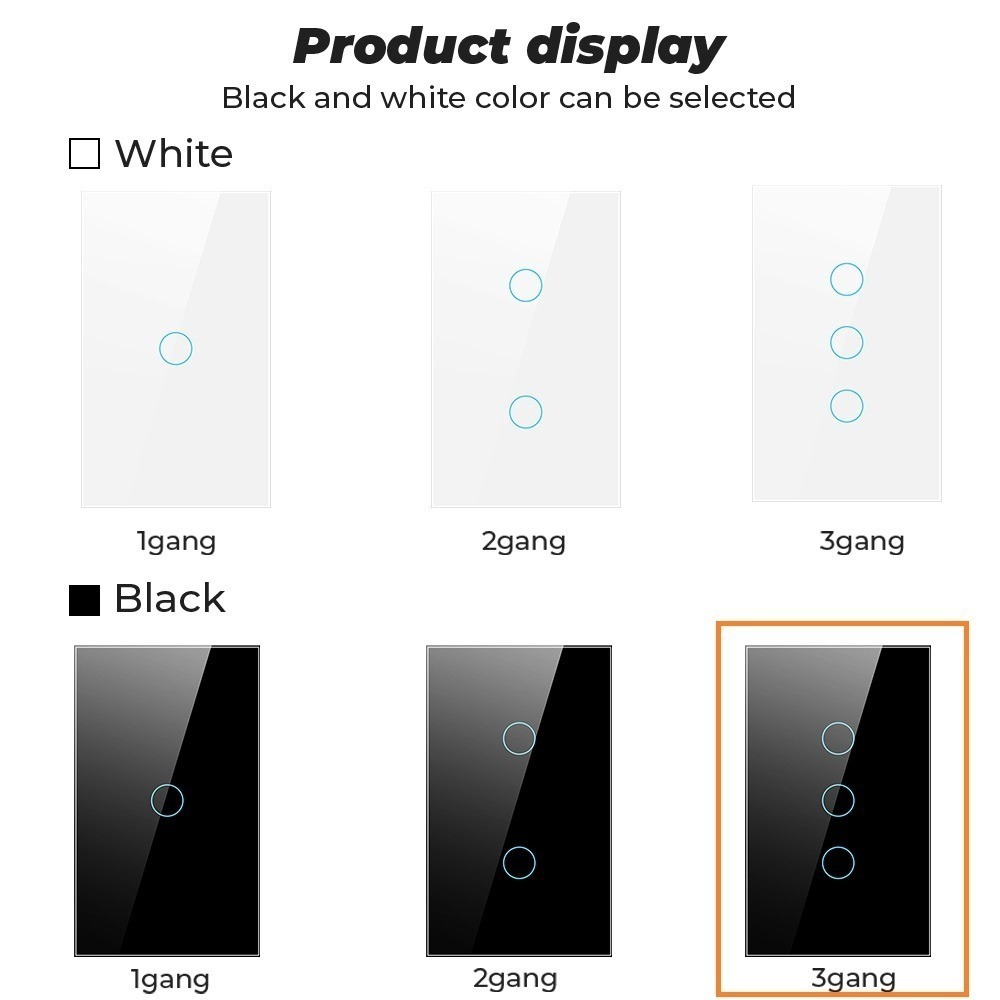 黑色3開(圓底)單零火兩用