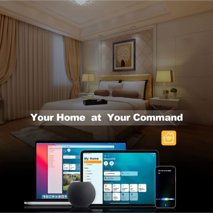 蘋果HomeKit 遠端電燈開關 單零火兩用版 鋼化玻璃燈切面板 APP電燈開關面板-細節圖4