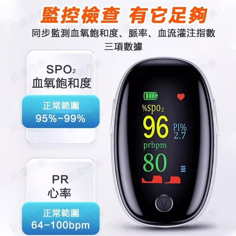 【台灣出貨】 AD901指尖脈搏血氧儀 LED顯示屏一鍵測量 5秒速測 指尖脈搏血氧機  運動血氧 非醫療用品-細節圖2
