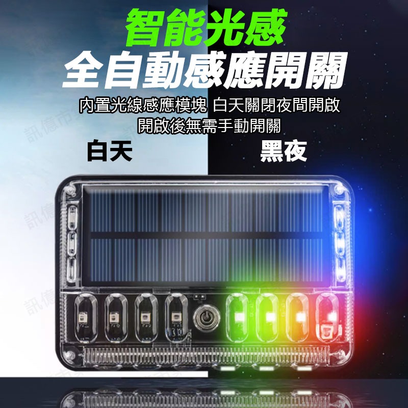 強磁太陽能爆閃燈(1顆)白光照地