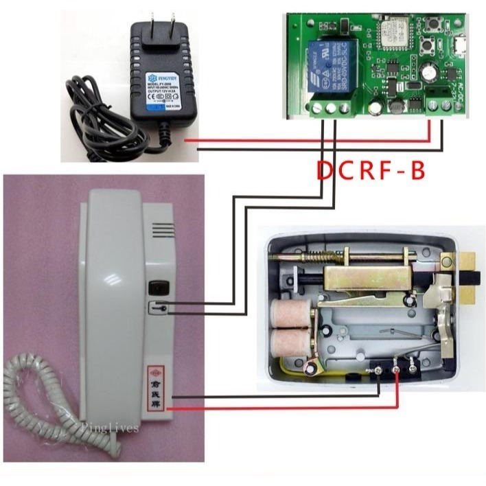 台灣免運 eWeLink易微聯 DC直流通斷器 WIFI&RF433遙控 手機APP遠端遙控門禁開門DCRF-細節圖2