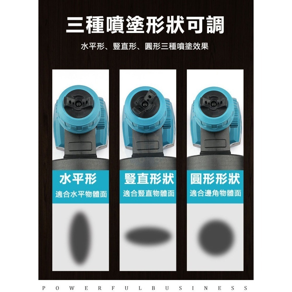 無線電動噴漆槍 牧田款電池 高壓多功能噴漆槍 電動乳膠漆噴塗機 鋰電噴漆槍 線油漆塗料噴漆機-細節圖5