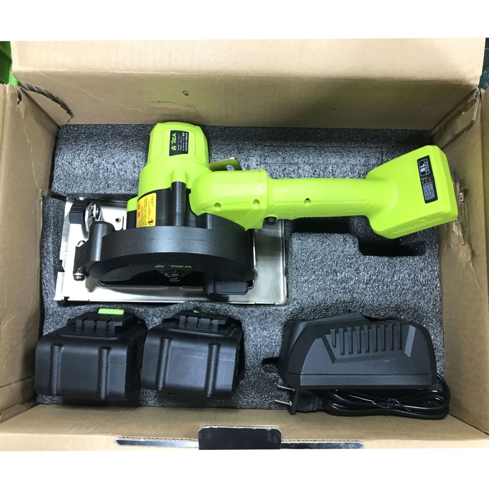 台灣出貨 DZA【5吋無線手推鋸】21V共享鋰電池日本高扭力無刷馬達 裁切鋼板木板磁磚-細節圖8