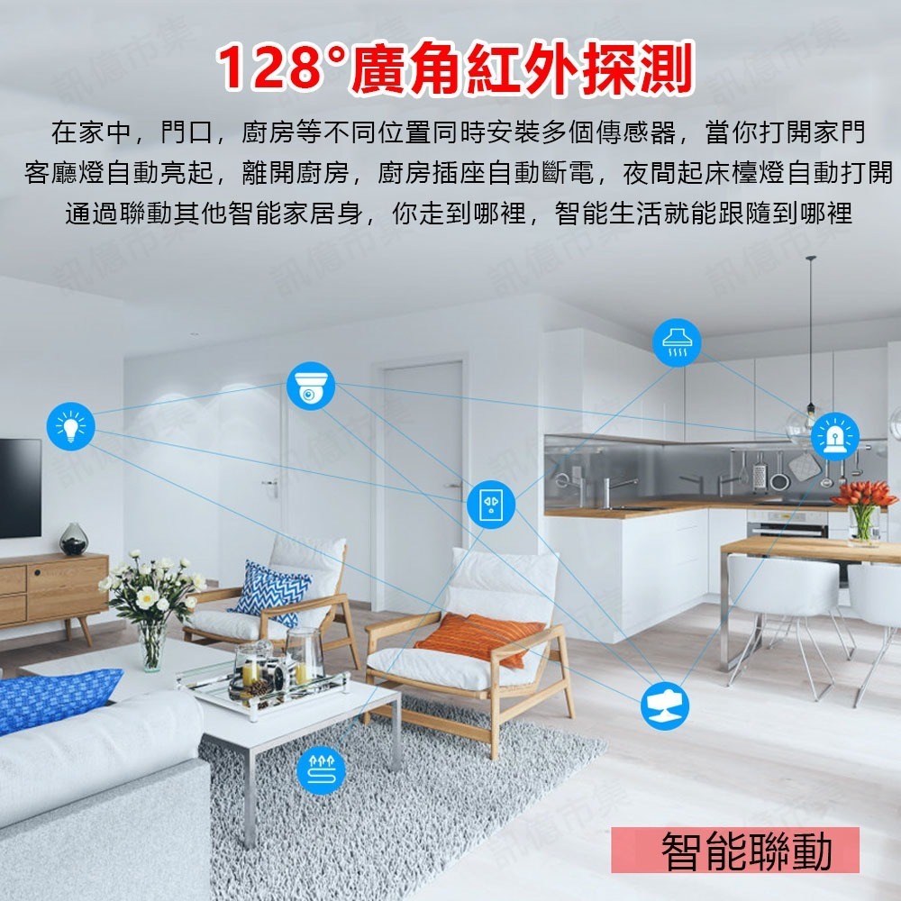 Tuya 人體傳感器P06 PIR感應器 人體偵測 WIFI遠端控制 警報 感應器 感知器-細節圖6