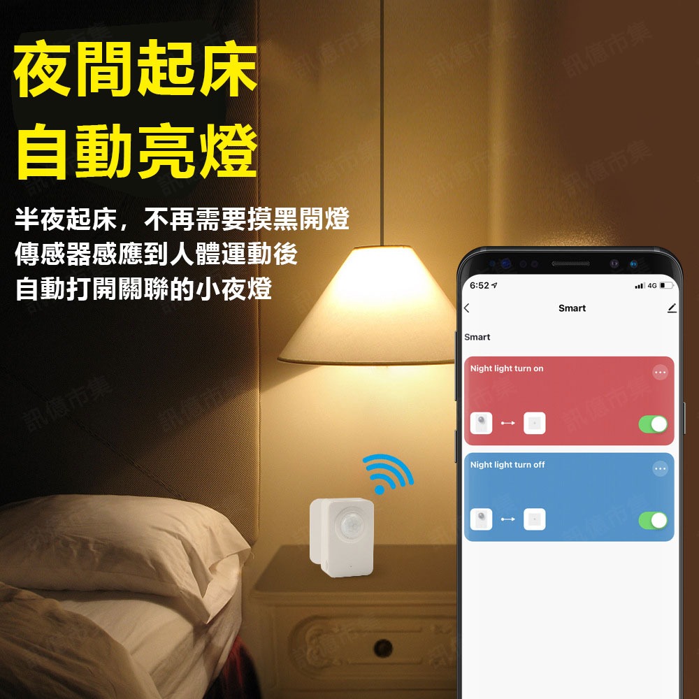 Tuya 人體傳感器P06 PIR感應器 人體偵測 WIFI遠端控制 警報 感應器 感知器-細節圖7