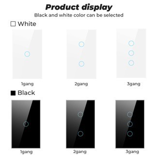 110V台版 單火線遙控觸控開關 鋼化玻璃電燈開關切 單控變雙控 可配120型RF433隨意貼遙控器-細節圖4