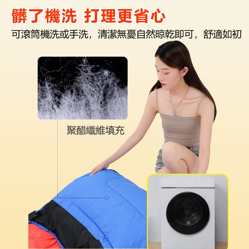 【台灣免運】戶外露營發熱睡袋 電熱棉睡袋 加熱睡袋 保暖睡袋 登山睡袋 旅行保暖防寒多功能睡袋 仿羽絨棉  睡袋 露營-細節圖7