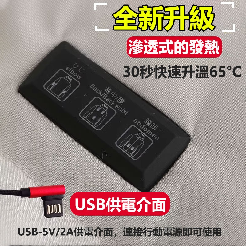 智能發熱超厚棉衣 電熱 外套 秋冬充電外套 恒溫棉衣 USB電熱衣 防風保暖連帽外套 鋪棉外套 暖暖包 賞雪-細節圖3