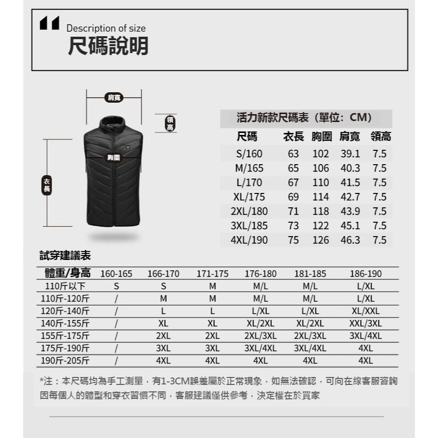 輕鬆抵抗寒流🔥電熱背心 🔥【三檔溫控 USB電熱保溫】智能電熱衣 電熱保暖衣 電發熱衣服 三檔調節 控溫男女同款-細節圖9