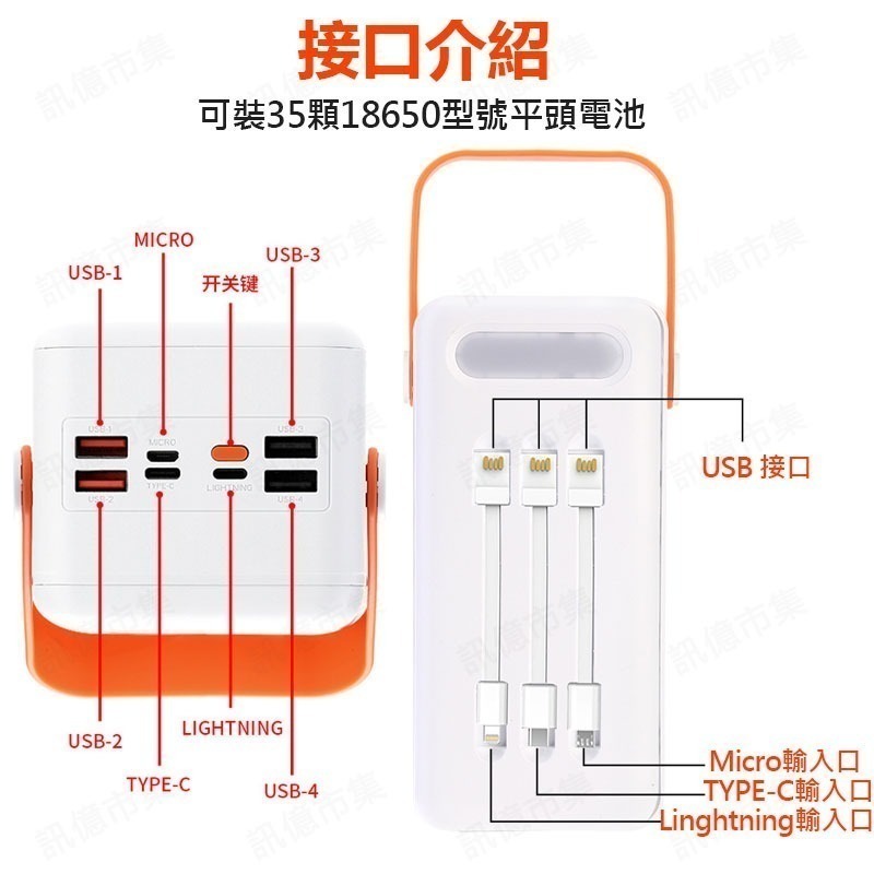 18650行動電源盒 <35節>電池套料 不含電池 充電盒 不可拆改-細節圖6