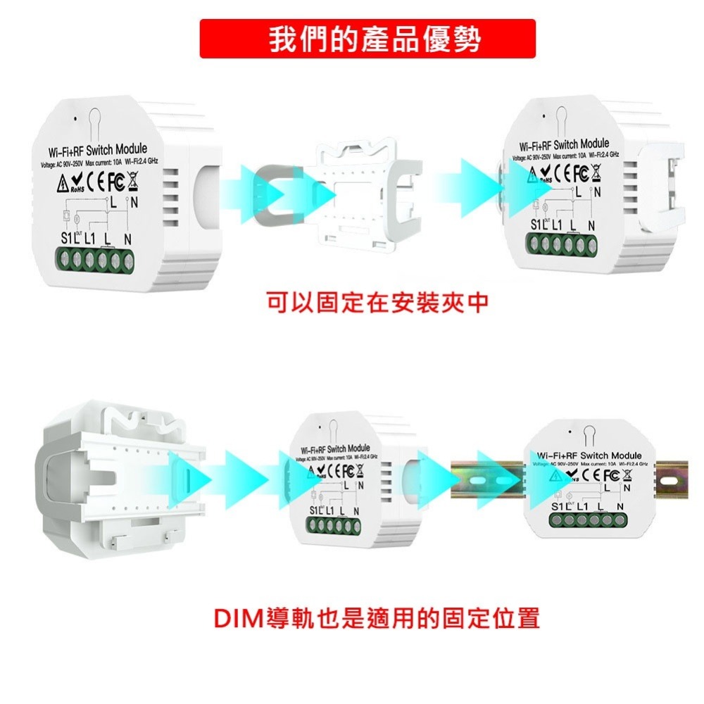 Tuya傳統開關升級遠端智能開關【雙切開關 雙連開關 單火零火燈切】24小時出貨 APP手機 SIRI google聲控-細節圖7