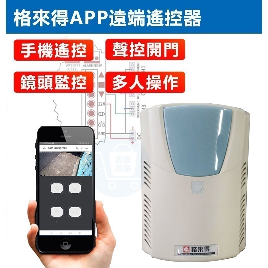 台灣保固 APP遠端監看鐵捲門遙控開門 TUYA智能生活 無人倉庫手機即時看快速捲門 可連接格來得3S安進鐵捲門-細節圖3