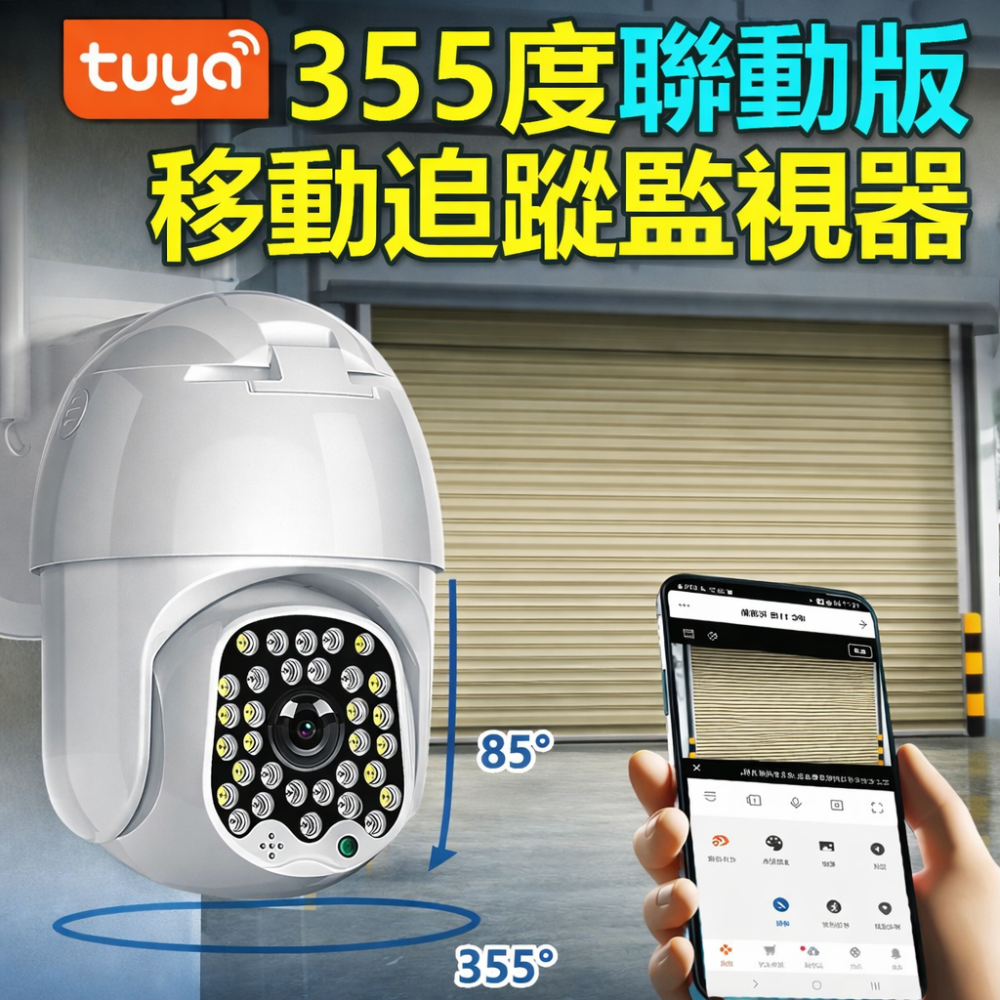 訊億✨APP快速捲門遠端開門｛遠端看著開門才安全｝AI遠端鐵捲門控制器 TUYA智能生活 可連接格來得3S安進-細節圖3