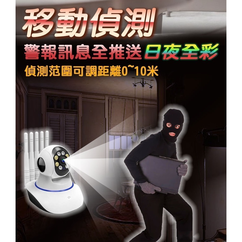 1296P 有看頭360度超廣角廣角攝影機【300萬WIFI6 日夜全彩 旋轉追蹤】Yoosee 無線5G雙頻監視器-細節圖4