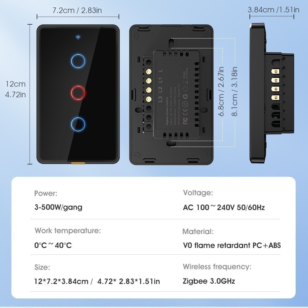 台灣 單火免電容 遠端觸控電燈開關 【單火/零火兩用】Tuya & Homekit zigbee控制面板-細節圖10