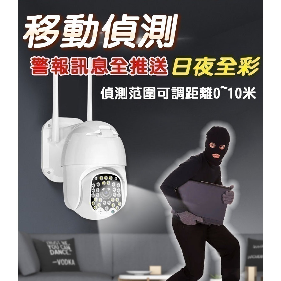 TUYA智能生活 360度防水無線連動監視器【旋轉追蹤 對話】IOT雲端攝影機-細節圖5