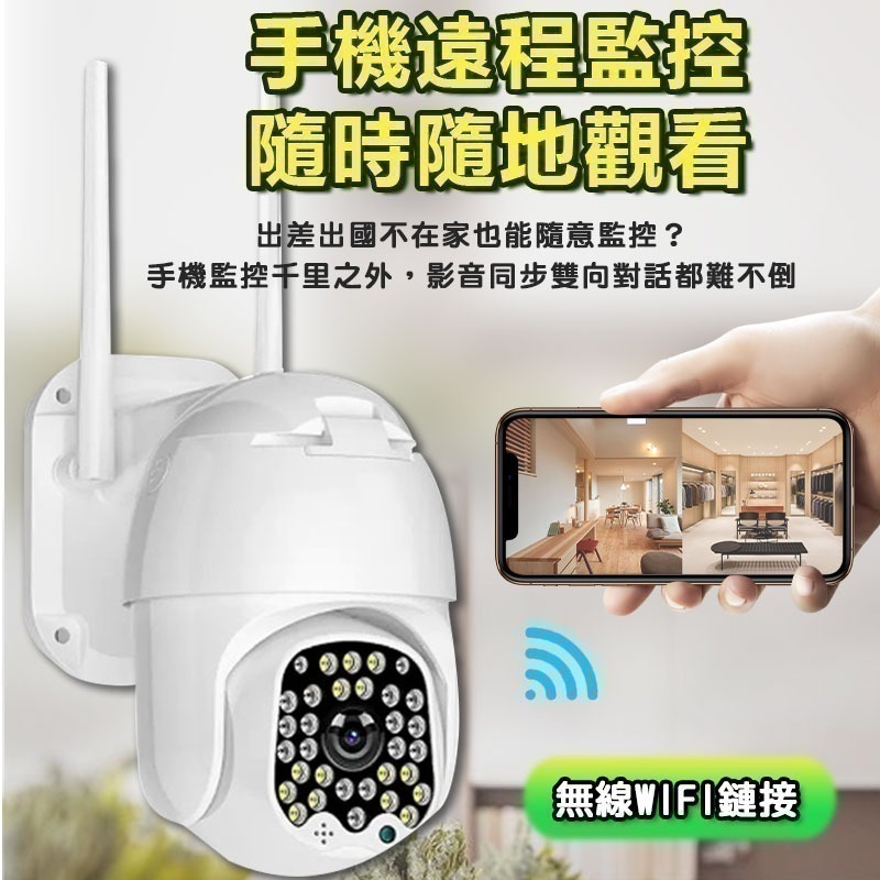 TUYA智能生活 360度防水無線連動監視器【旋轉追蹤 對話】IOT雲端攝影機-細節圖4
