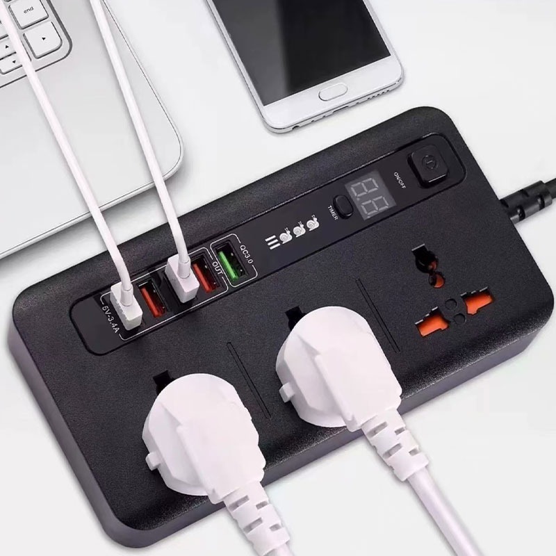 台灣出貨 3位萬國插座+PD&QC雙快充插座 USB延長插座 倒數關閉 防止觸電設計 超載安全防護BKL04-細節圖4