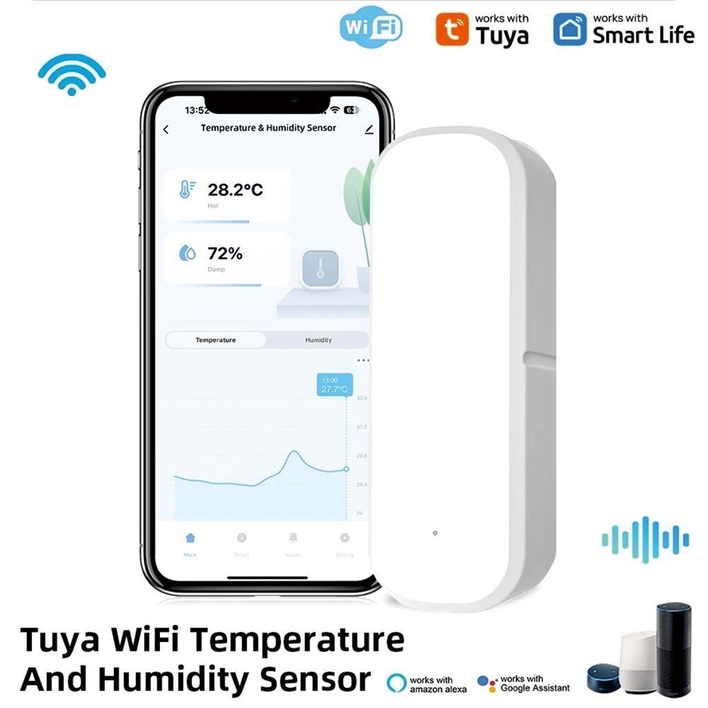 👍WIFI溫濕度感應*無AAA電池*