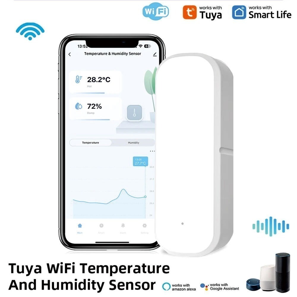 APP遠端窗門報警器 門磁感應防盜器 TUYA智能生活 門窗感應防盜警報 溫濕度感應手機居家安全防小偷 連假出國必備-規格圖8