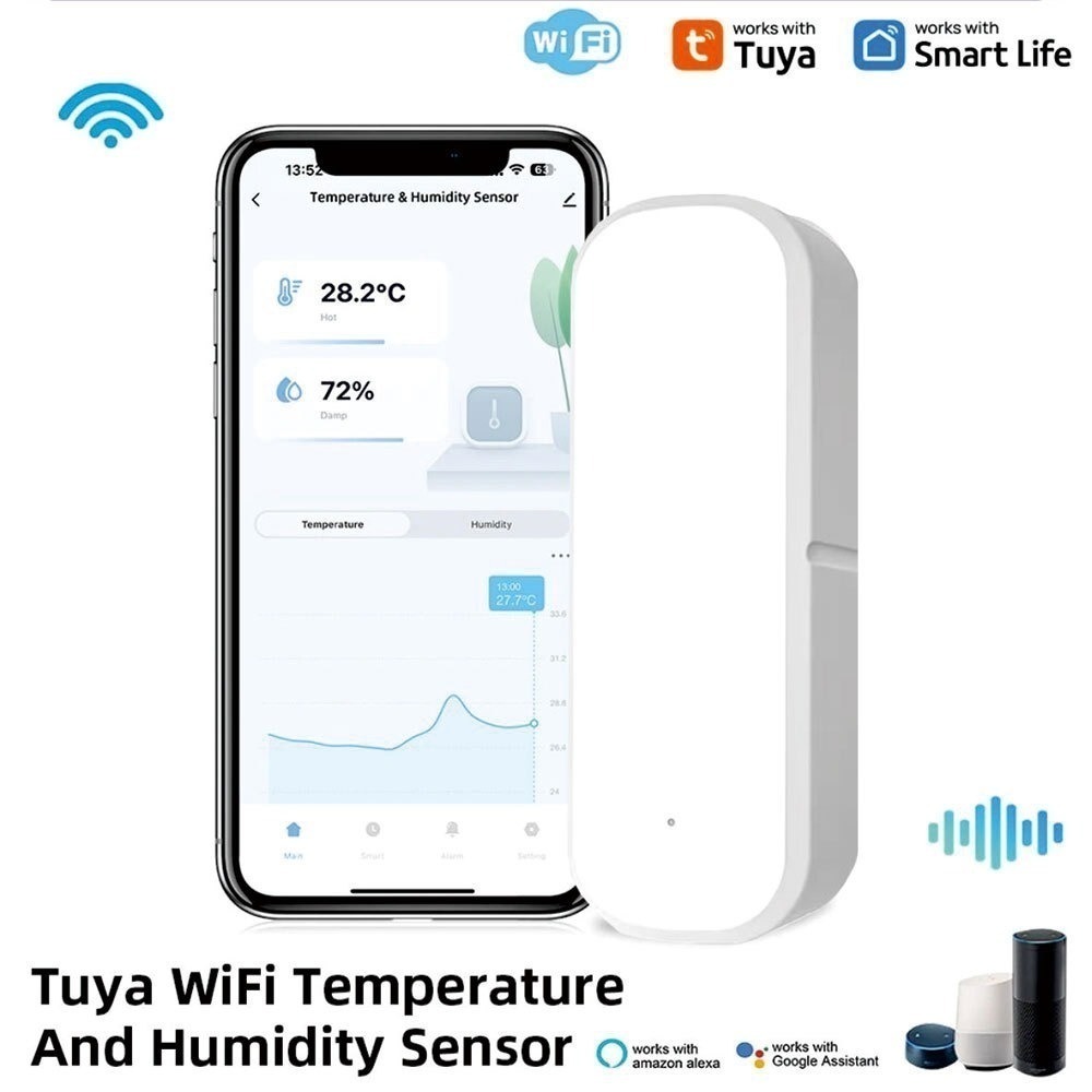 APP遠端窗門報警器 IOT門磁感應防盜器 TUYA智能生活 門窗感應防盜警報 溫濕度感應手機居家安全防小偷-規格圖8