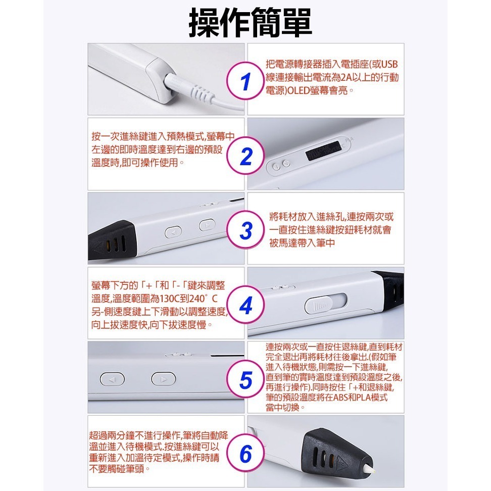 3D打印筆RP800A 立體繪畫筆 立體筆  塗鴉筆 繪畵筆 手辦製作 交換禮物-細節圖8