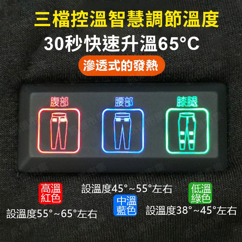 台灣現貨🔥男女電熱褲🔥USB加絨加厚發熱褲 行動電源供電保溫加熱電熱褲 保暖加熱褲子 三檔溫度可調 寒流-細節圖4