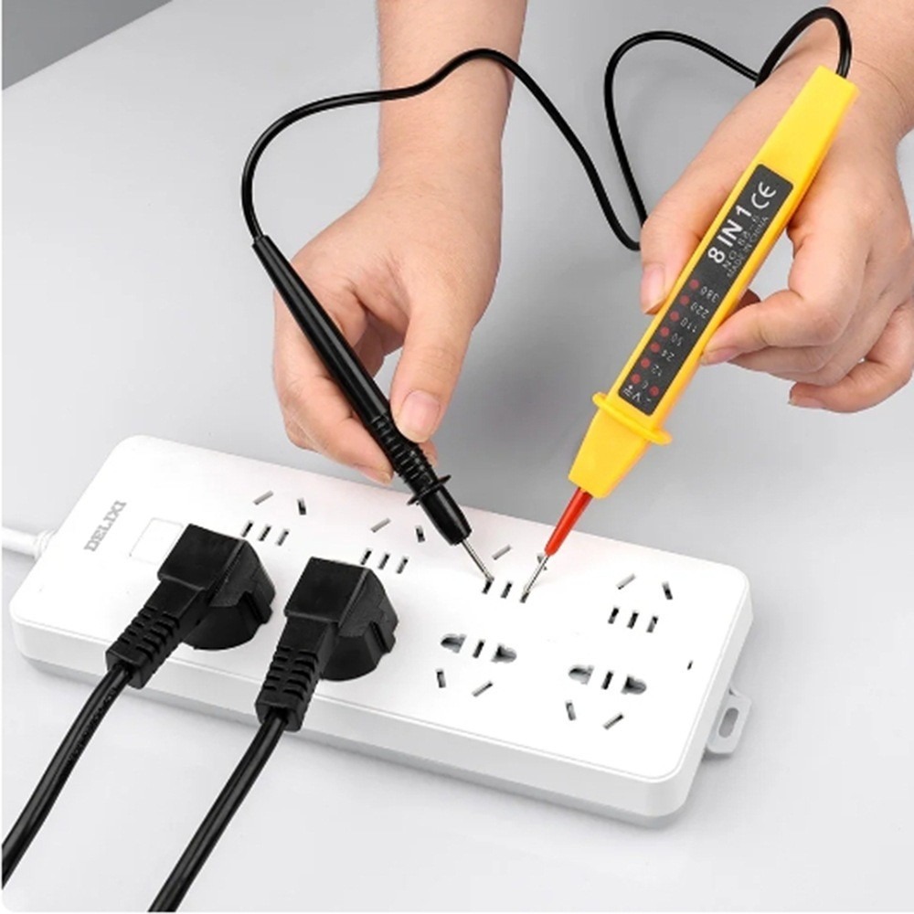 訊億｜工業級測8合1電筆 6-380 V測電筆 電筆 驗電筆 測電壓 測電準確 測電壓-細節圖3
