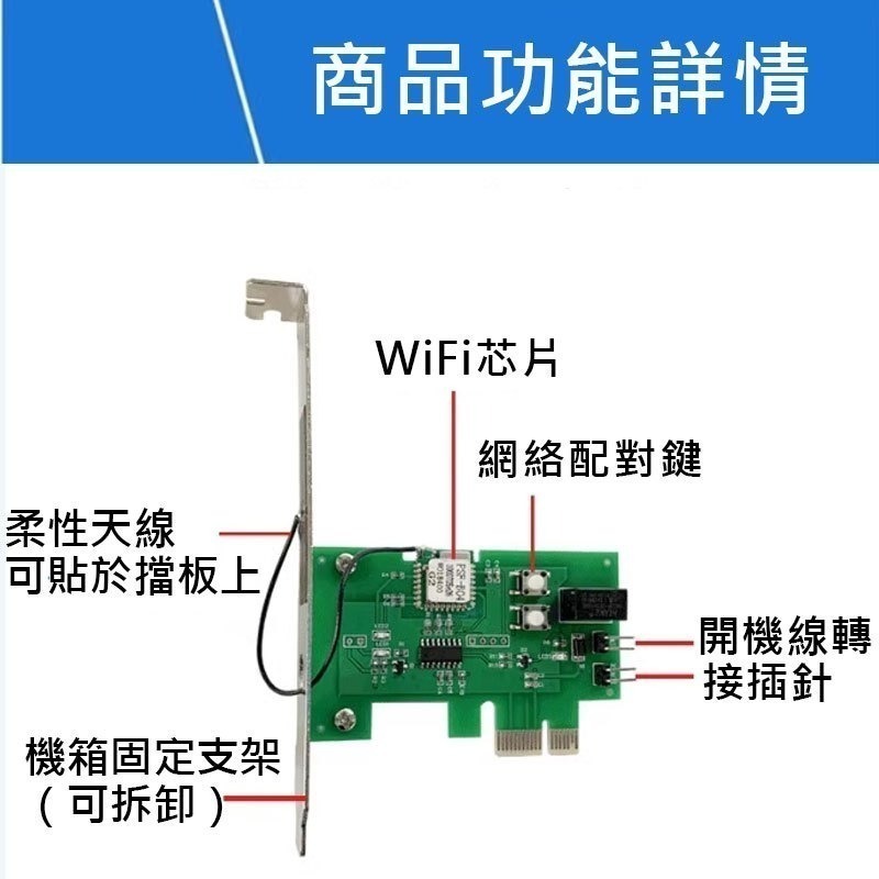 APP遠端電腦開機卡 易微聯WiFi遠端開關機 PCIe開機卡 電腦 SW重新開機 正常開關 非暴力關機 台灣保固-細節圖6