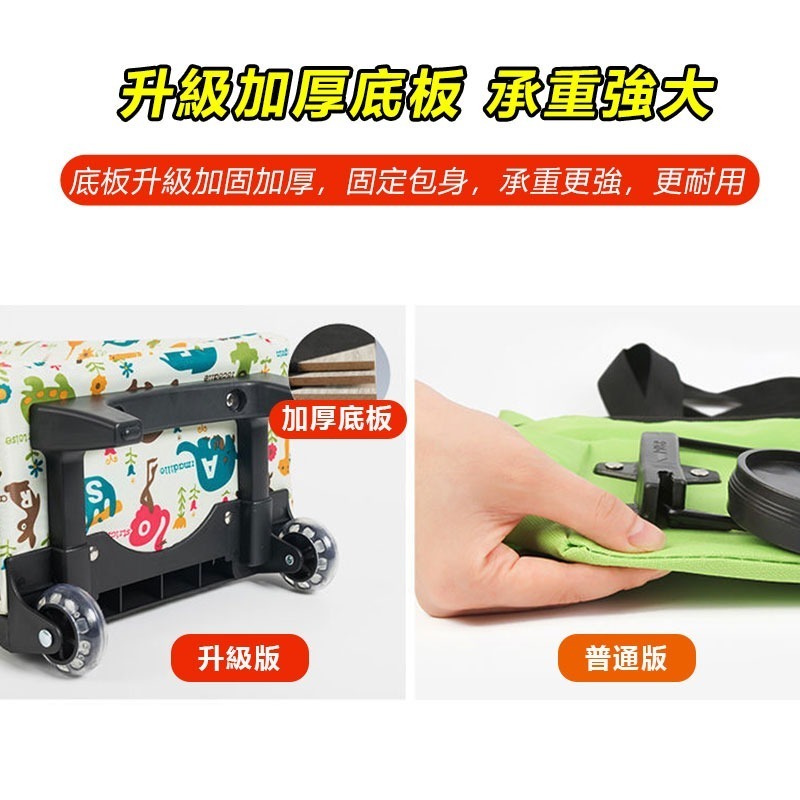 折疊伸縮手拉購物車 菜籃車 購物車 買菜拉車 推車 摺疊購物車 拉車 貨物推車 台灣出貨-細節圖3