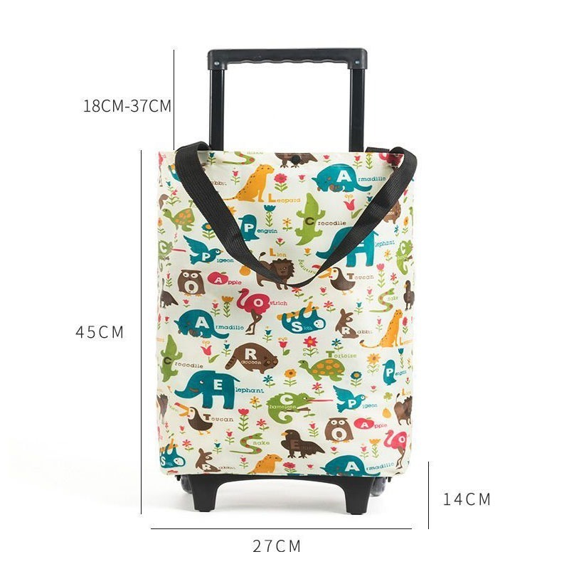 折疊伸縮手拉購物車 菜籃車 購物車 買菜拉車 推車 摺疊購物車 拉車 貨物推車 台灣出貨-細節圖4