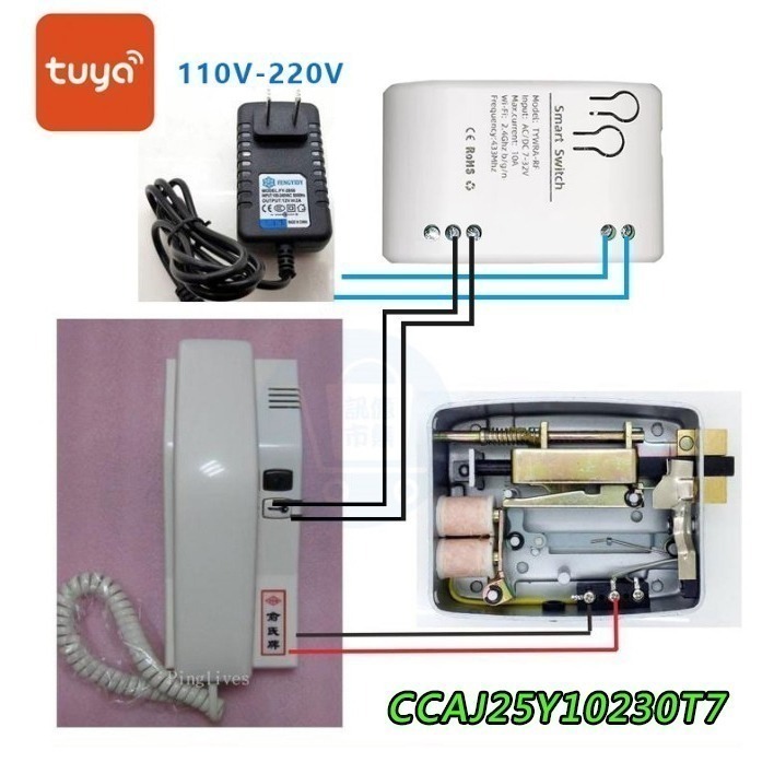 台灣保固 IOT單路DC通斷器 7-32V門禁弱電對講機開鎖通斷器 TUYA手機遠端APP遠端開關DCRF-規格圖3