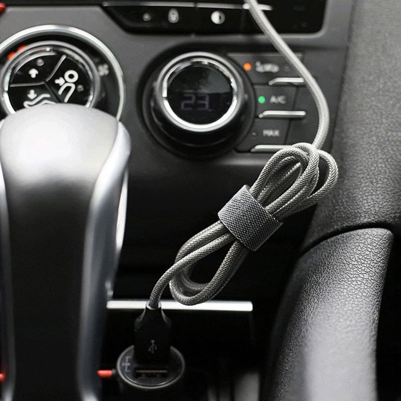 魔鬼氈 束線帶 束帶 扎帶 數據線收納 電腦理線整理器 綁帶 自粘 充電線收納器-細節圖3