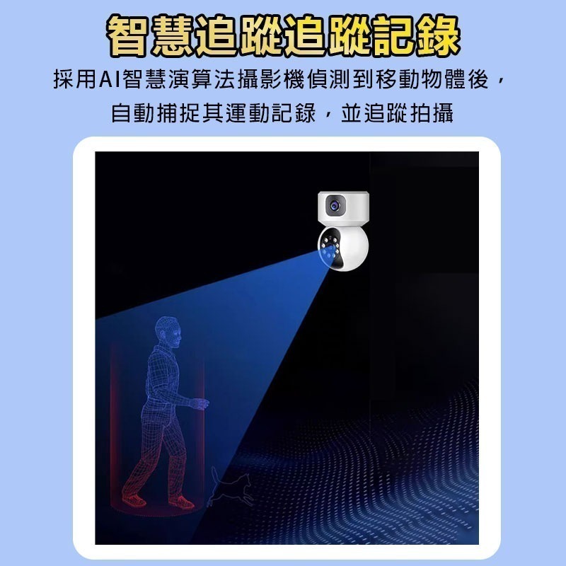 有看頭600萬雙鏡頭2K攝影機 小雪人監視器YSD02 Yoosee無線WIFI遙控對話 隨貨附贈壁掛架-細節圖7