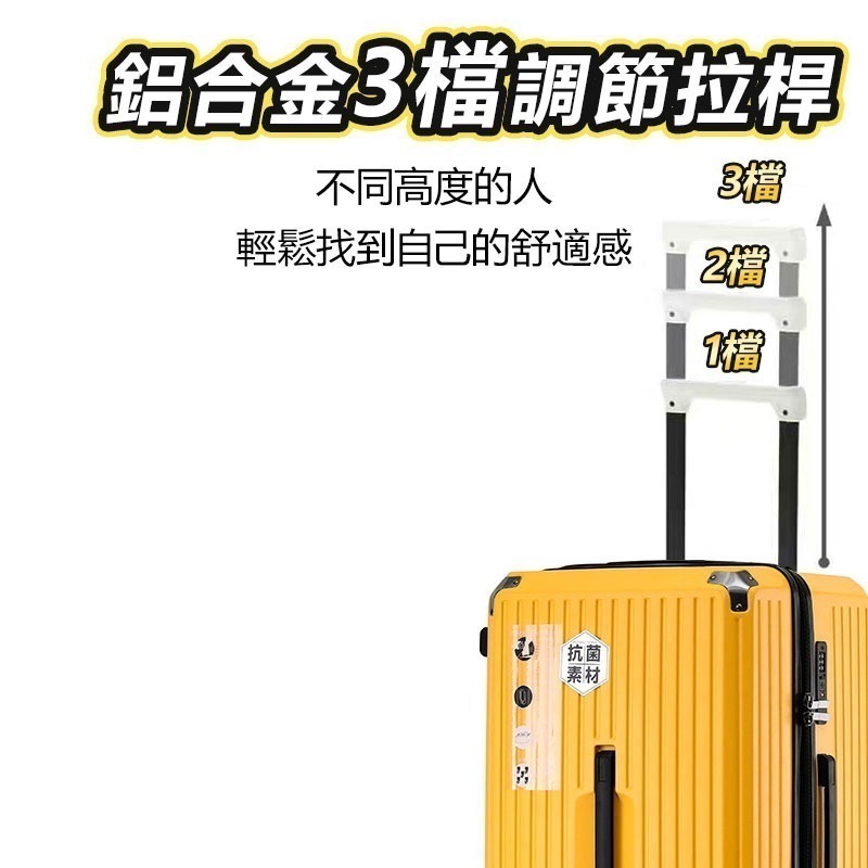 25年最新胖胖行李箱 28吋3/7開超大行李箱 行李箱 胖胖箱 防爆拉鏈行李箱 畢旅行李箱-細節圖5