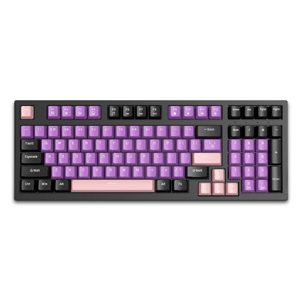 台灣現貨🔥RGB玩色機械式換軸鍵盤【編成+倉頡+注音】FOREV K98電競靜音鍵盤👍青軸段落軸💗紅軸線性軸-規格圖8